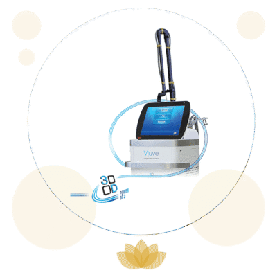 Vjuve laser treatment medical device with touchscreen display