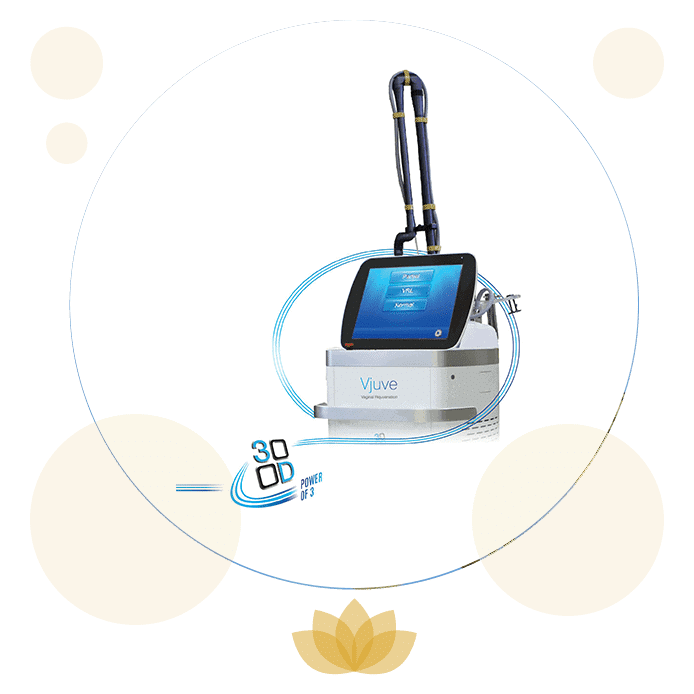 Vjuve laser treatment medical device with touchscreen display