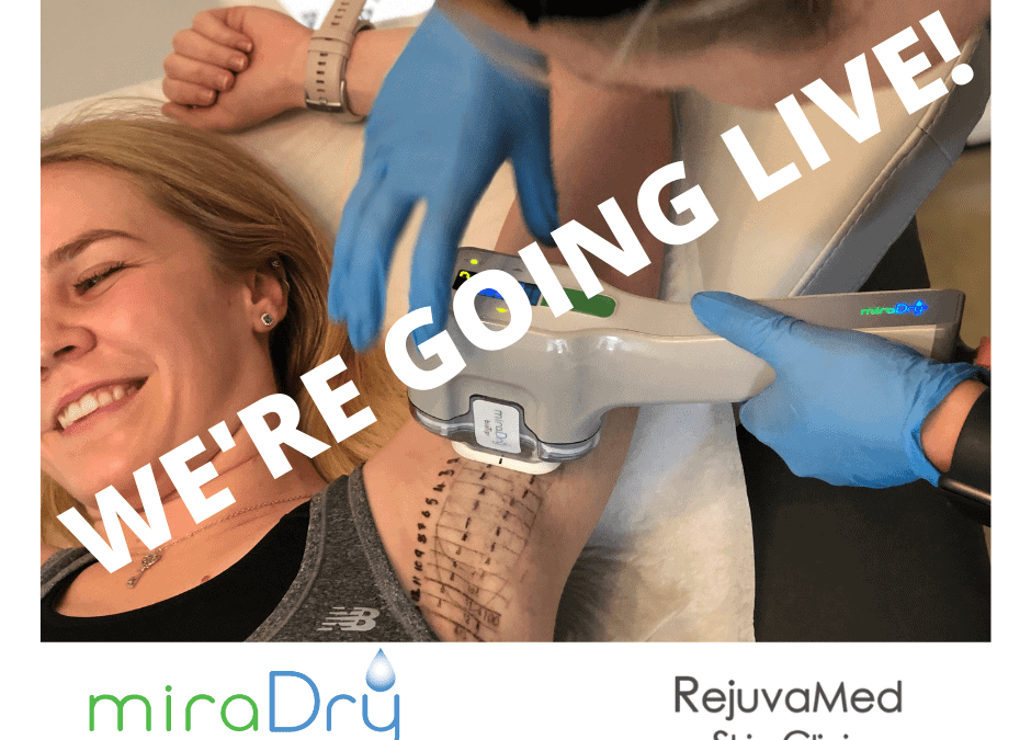 miraDry hyperhidrosis treatment procedure at RejuvaMed clinic