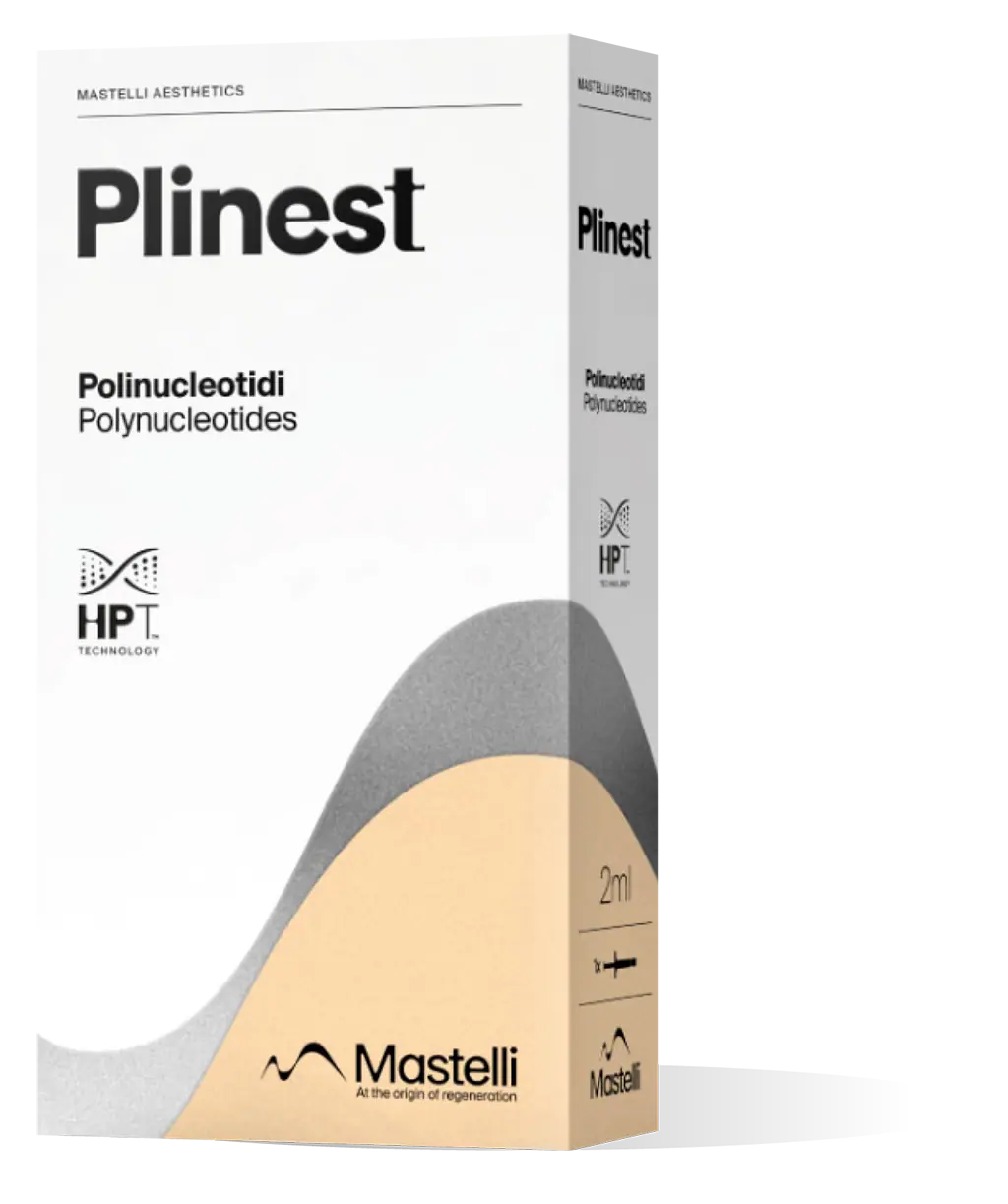 Plinest polynucleotides injection product box by Mastelli