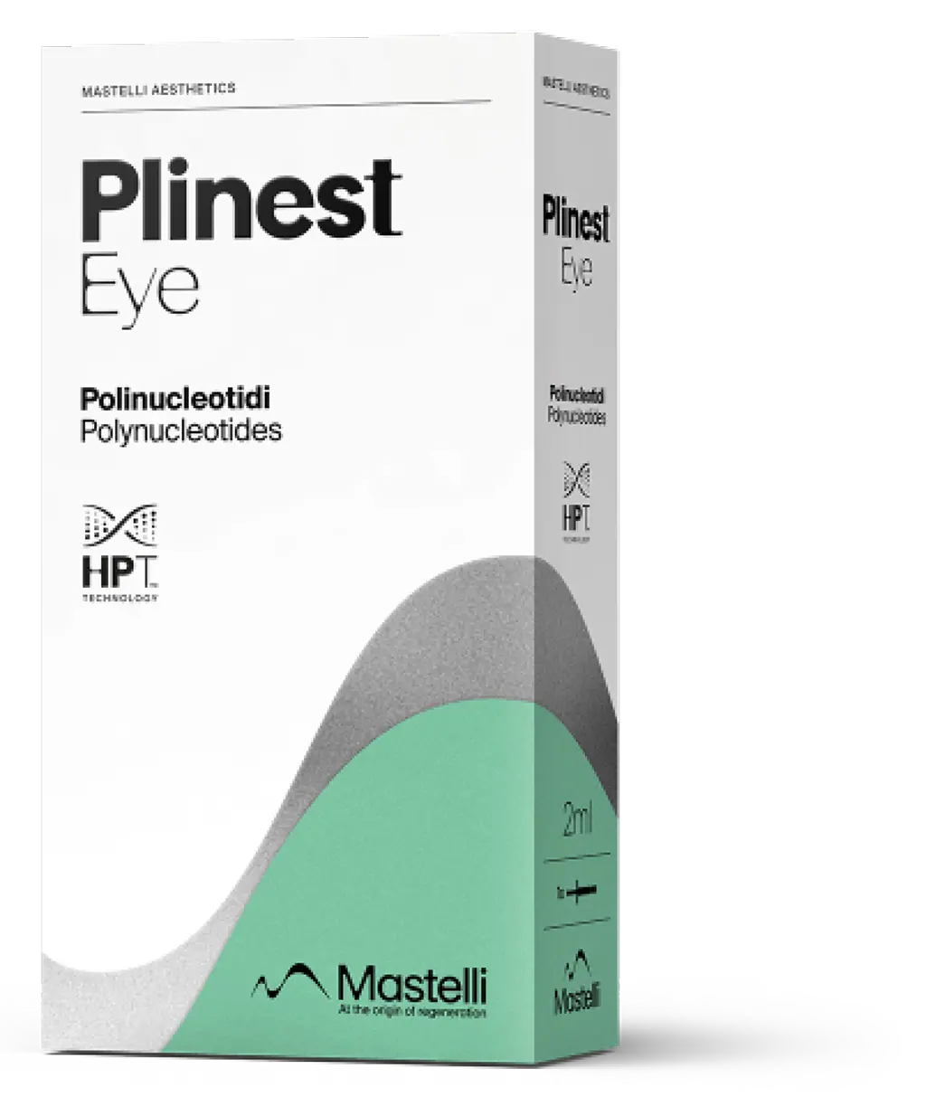 Plinest Eye polynucleotides cosmetic product packaging box