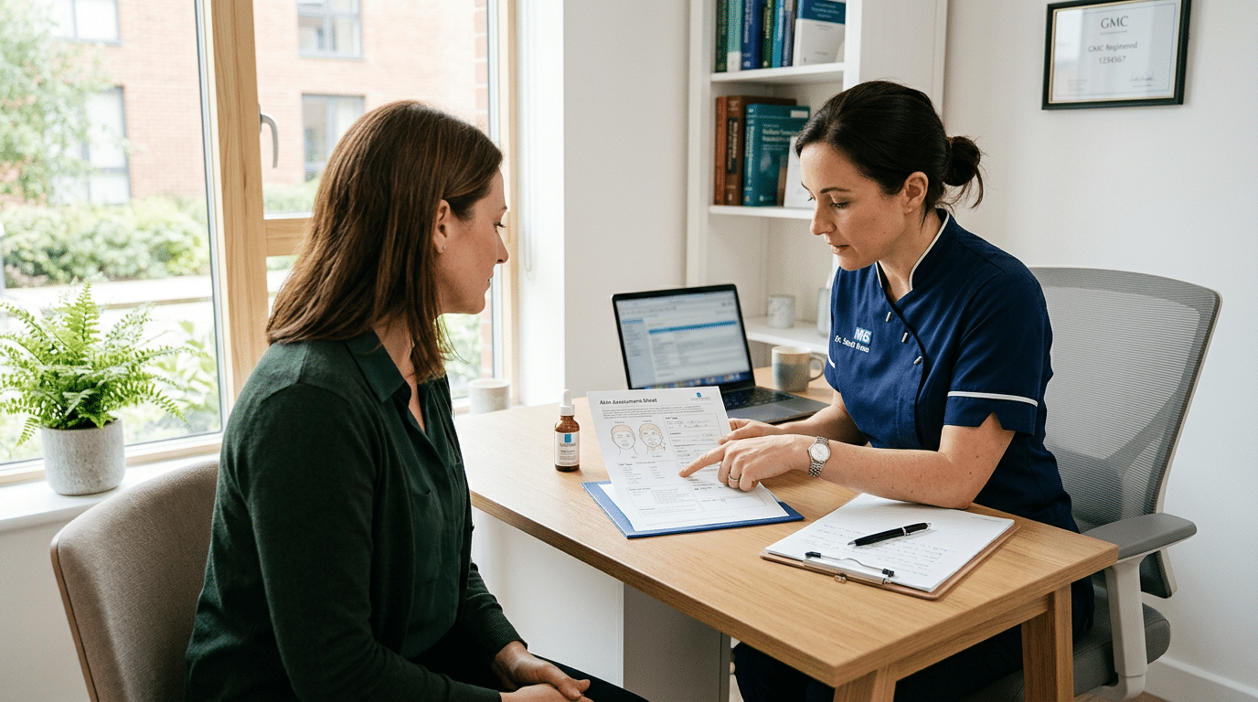 Polynucleotide consultation with a clinician at a doctor-led clinic in Lancashire