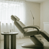 Clinic treatment room used for assessing causes of excessive sweating Clinic treatment room used for assessing causes of excessive sweating