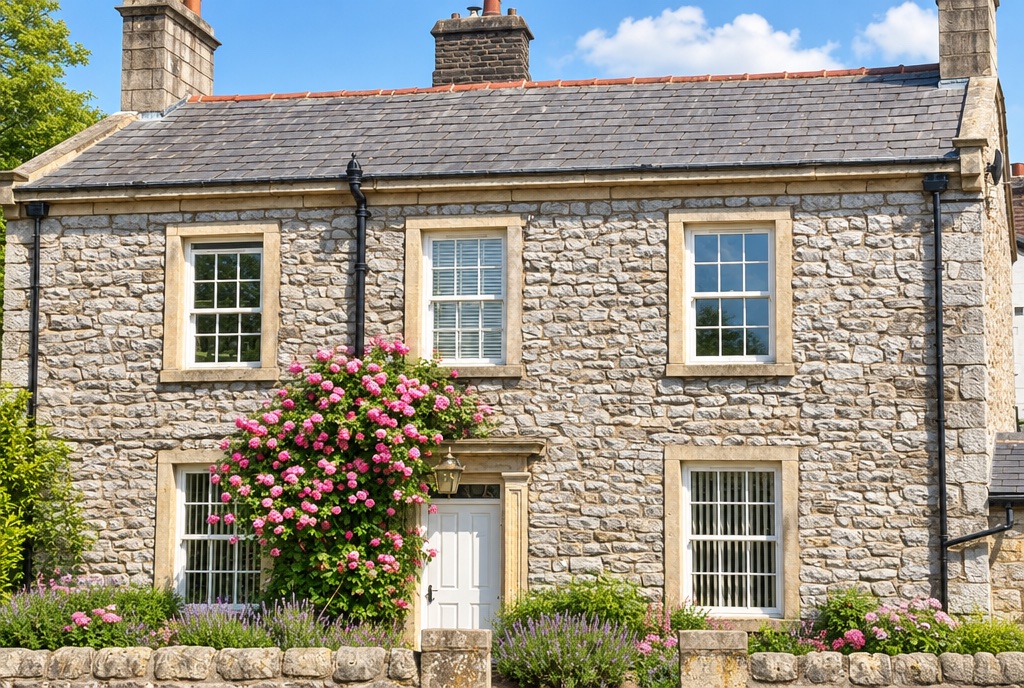 RejuvaMed Health & Wellness | Liquid Rhinoplasty: Is It Right for You? the RejuvaMed clinic building in Clitheroe with pink roses in bloom